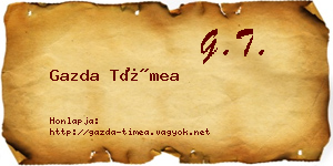 Gazda Tímea névjegykártya